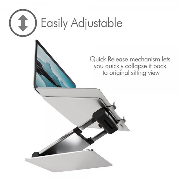 Laptopstander Supreme Sit-Stand Aluminium