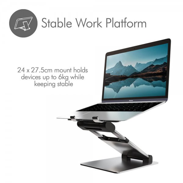 Laptopstander Supreme Sit-Stand Aluminium