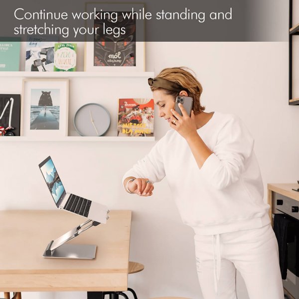 Laptopstander Supreme Sit-Stand Aluminium