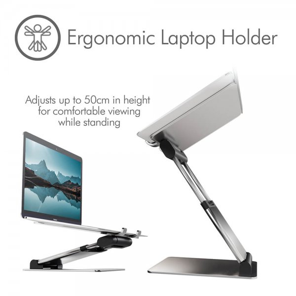 Laptopstander Supreme Sit-Stand Aluminium