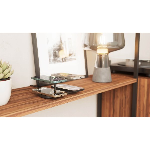 Trådløs oplader Quattro Pro 4 Qi2 MagSafe Sort