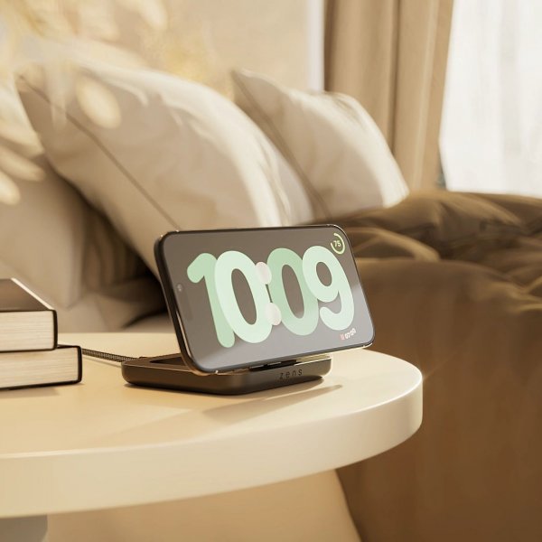 Trådløs oplader Magnetic Nightstand Charger Qi2 15W Sort