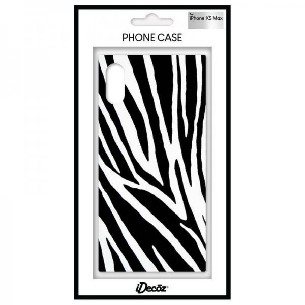 iPhone Xs Max Cover Square Case Zebra