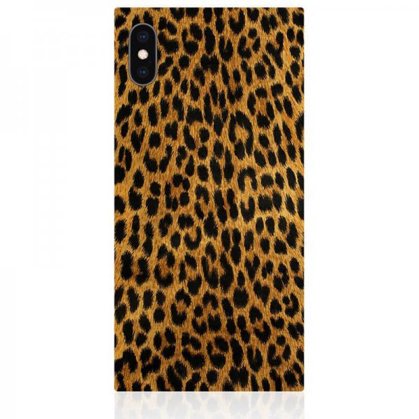 iPhone Xs Max Cover Square Case Leopard