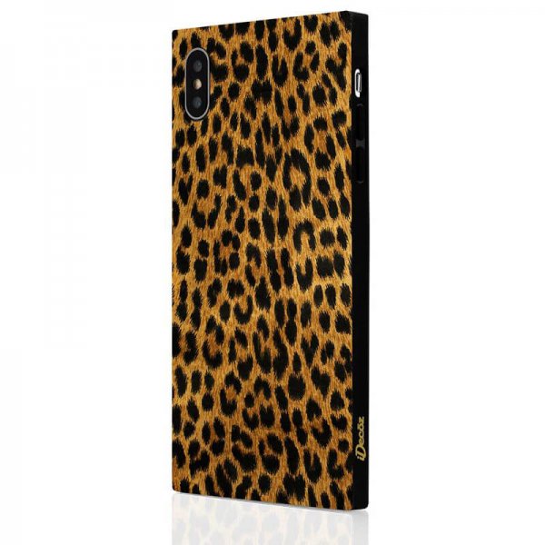 iPhone Xs Max Cover Square Case Leopard