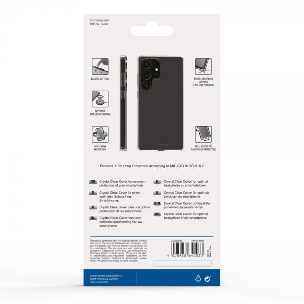Samsung Galaxy S25 Ultra Cover Crystal Clear Transparent