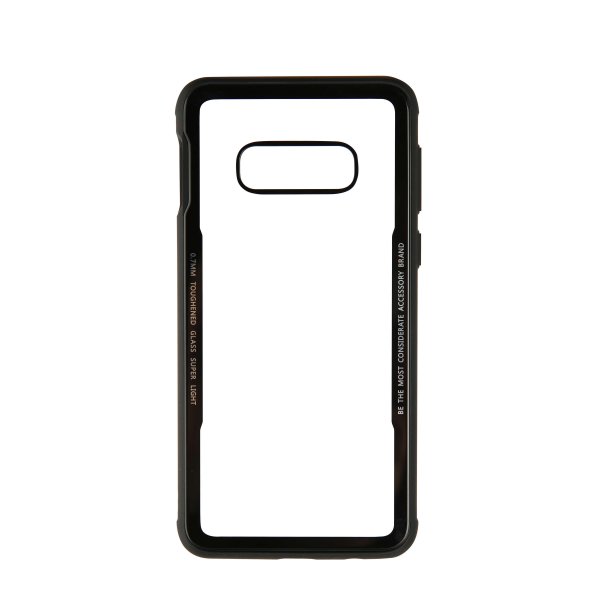 Samsung Galaxy S10E Cover Hærdet Glas Klar Sort