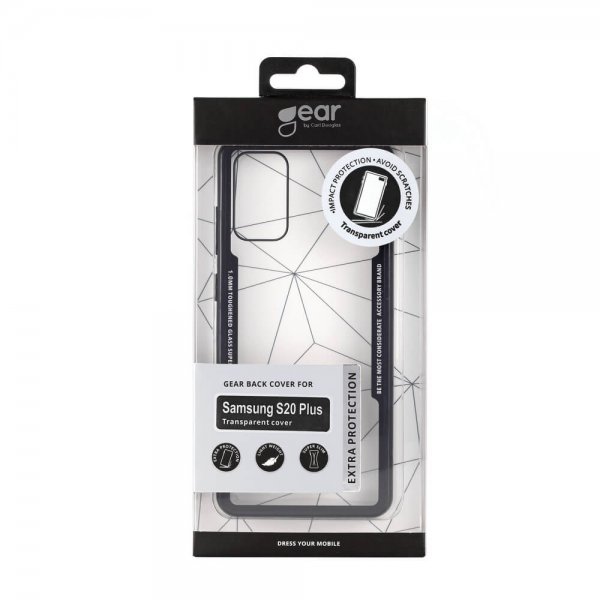 Samsung Galaxy S20 Plus Cover Hærdet Glas Klar Sort