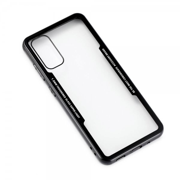 Samsung Galaxy S20 Cover Hærdet Glas Klar Sort