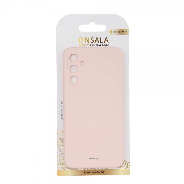 Samsung Galaxy A34 5G Cover Silikone Chalk Pink