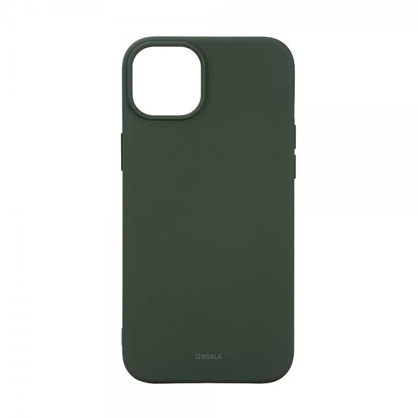 iPhone 15 Plus Cover Silicone Touch MagSeries Olive Green