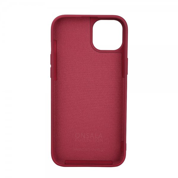 iPhone 15 Plus Cover Silicone Touch MagSeries Deep Red