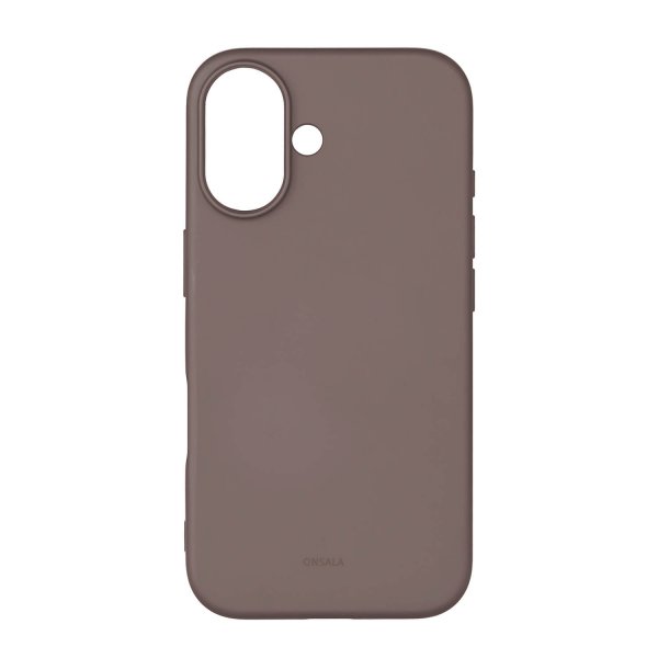 iPhone 16 Cover Silicone Touch Chocolate
