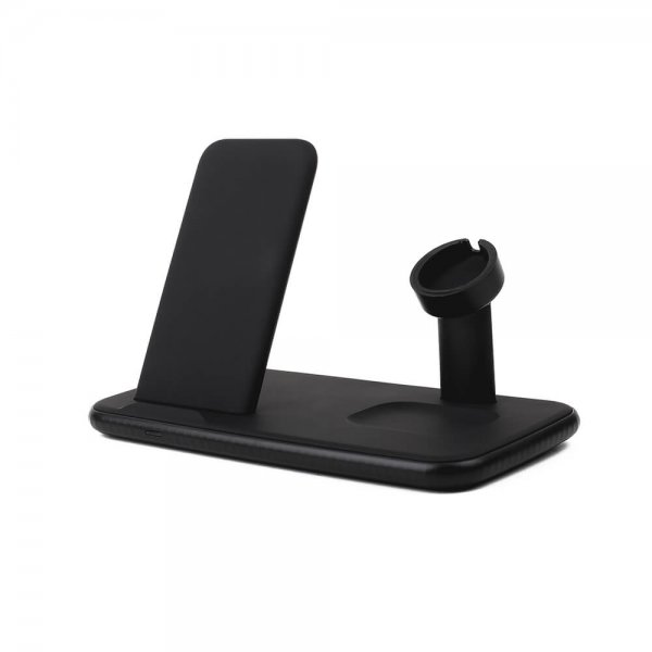 Trådløs Triple QI-lader til Mobil/Watch/Airpods 20W Sort