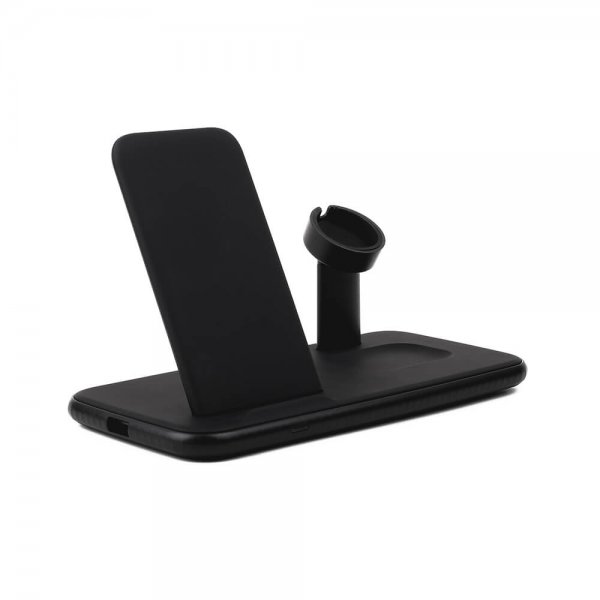Trådløs Triple QI-lader til Mobil/Watch/Airpods 20W Sort