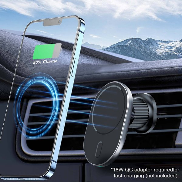 MagSerie Telefonholder Airvent MagSafe-opladning 15W
