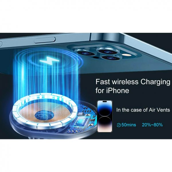 MagSerie Telefonholder Airvent MagSafe-opladning 15W