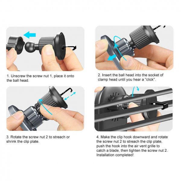 MagSerie Telefonholder Airvent MagSafe-opladning 15W