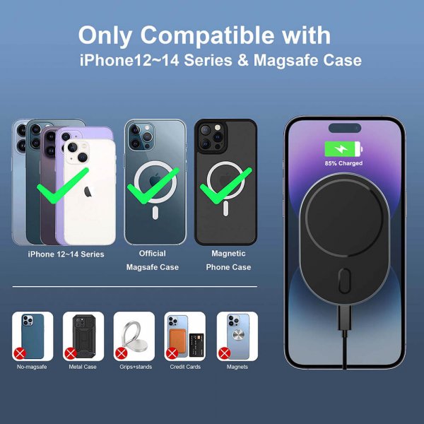 MagSerie Telefonholder Airvent MagSafe-opladning 15W