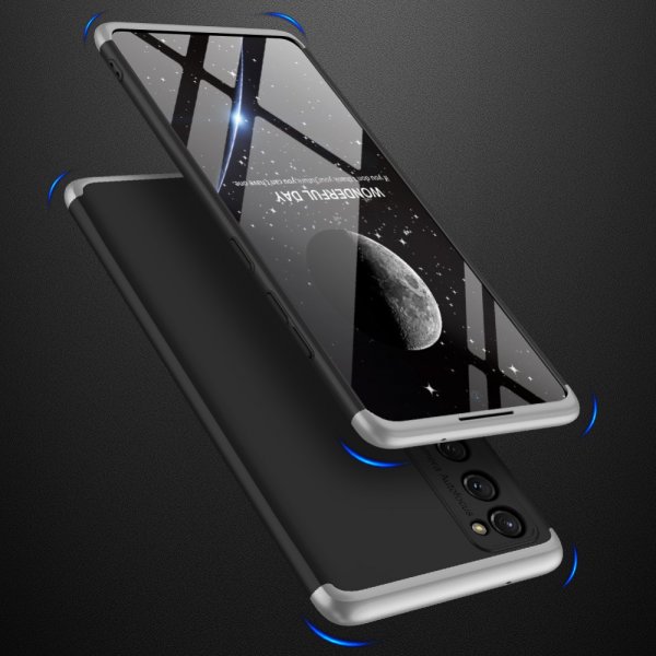 Samsung Galaxy S20 FE Cover Tredelt Sølv Sort