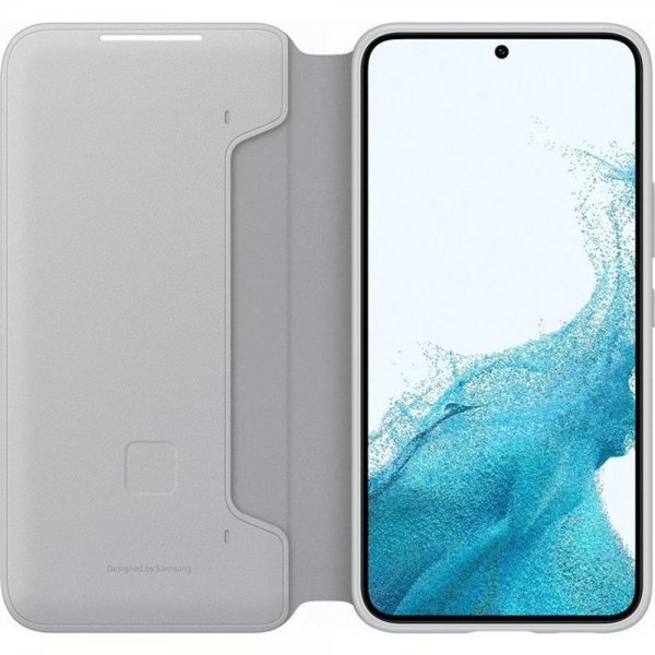 Original Galaxy S22 Plus Etui Smart LED View Cover Light Gray