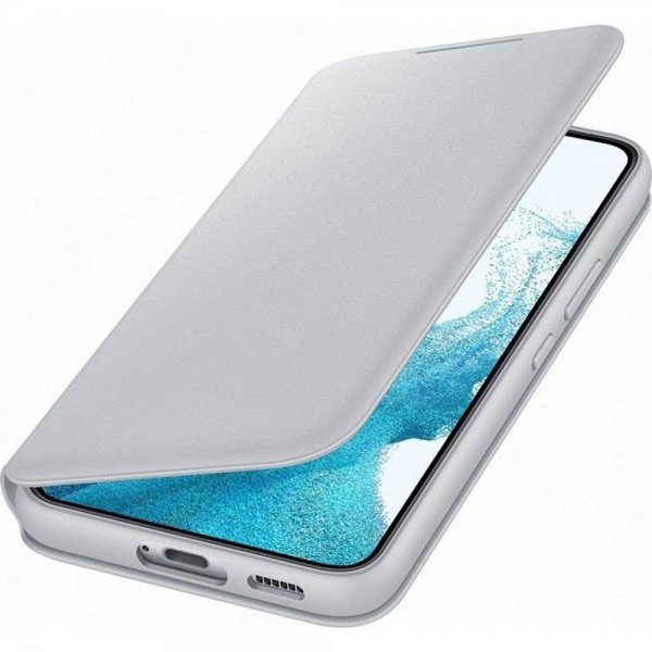 Original Galaxy S22 Plus Etui Smart LED View Cover Light Gray