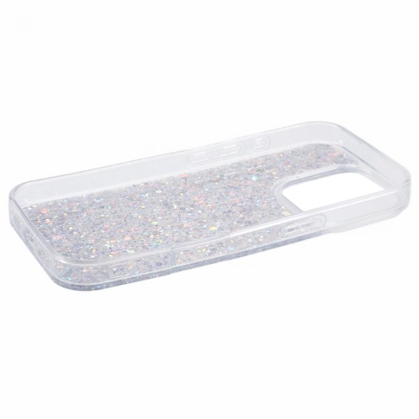 iPhone 16 Pro Max Cover Sparkle Series Stardust Silver