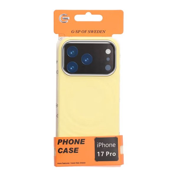 iPhone 17 Pro Cover Silikone MagSafe Gul