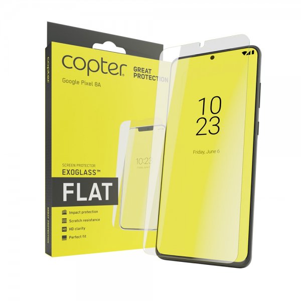 Google Pixel 8a Skærmbeskytter Exoglass Flat