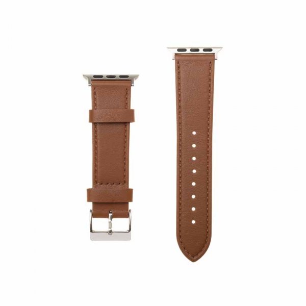Apple Watch 44/45/46/Apple Watch Ultra Armbånd Leather Strap Brun