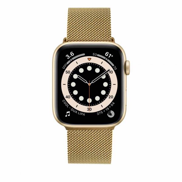 Apple Watch 44/45/46/Apple Watch Ultra Armbånd Mesh Strap Guld