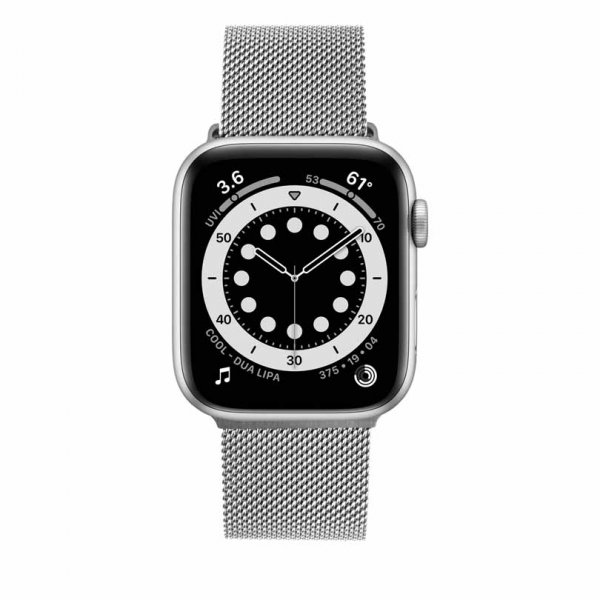 Apple Watch 44/45/46/Apple Watch Ultra Armbånd Mesh Strap Sølv