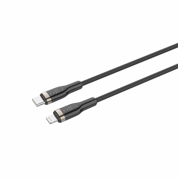 Kabel METAL Series USB-C/Lightning 2m Sort