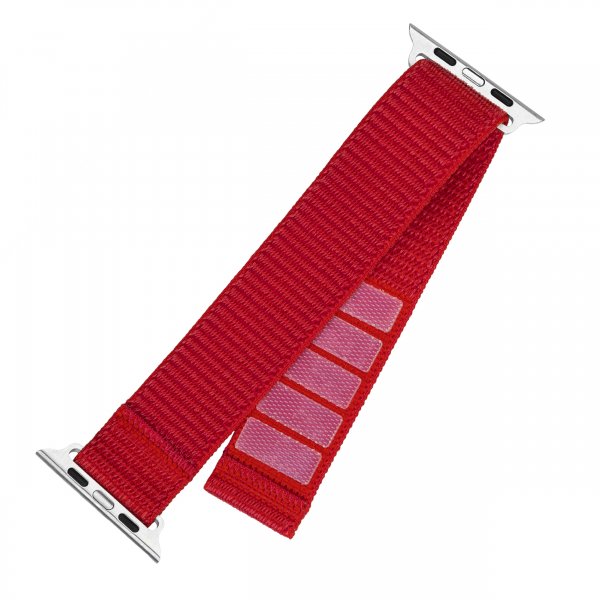 Apple Watch Ultra 1/2 49mm Armbånd Nylon Sporty Strap Rød