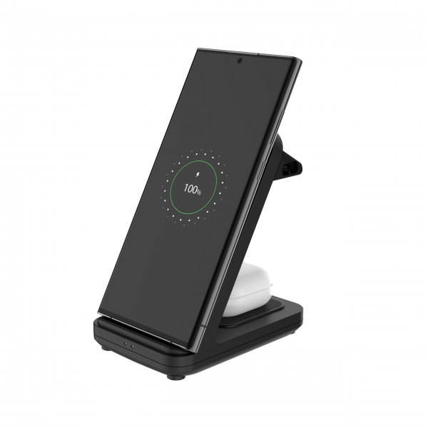 Trådløs oplader Powerstation for Garmin 3in1 15W Sort