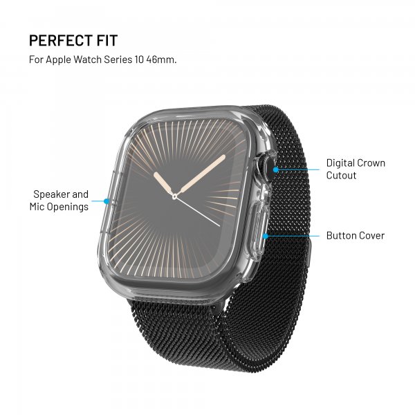 Apple Watch 46mm (Series 10) Cover Indbygget skærmbeskytter PURE