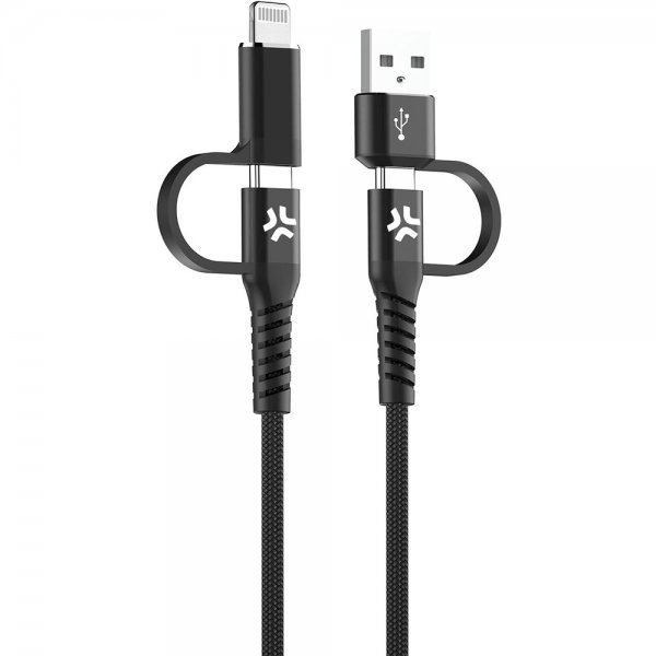 Kabel 4 in 1 USB-C/USB-A/Lightning Cable 60W 2m