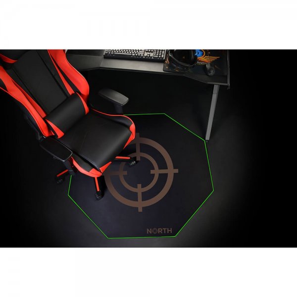 Gulvmåtte Pro Gaming Grön/Sort