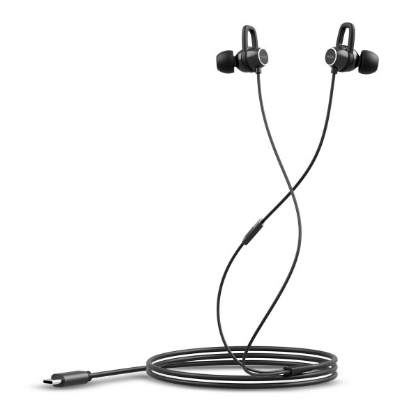 Kablede Høretelefoner SoundPort USB-C Sort