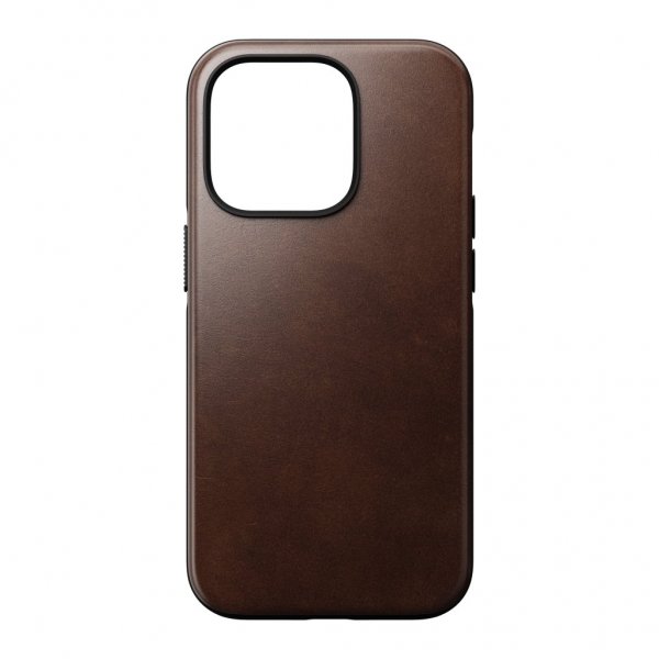 iPhone 14 Pro Cover Modern Leather Case Horween Rustic Brown