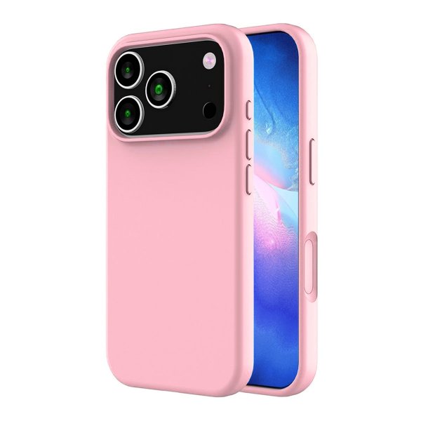 iPhone 17 Pro Max Cover Silikone MagSafe Lyserød