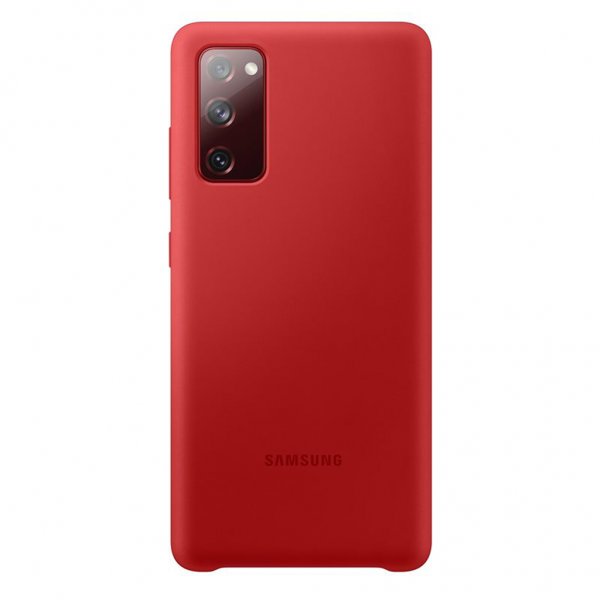 Original Samsung Galaxy S20 FE Cover Silikoneei Cover Röd