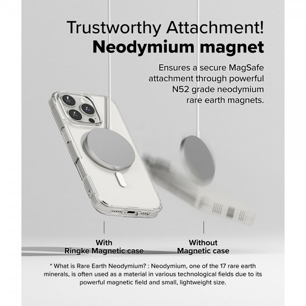 iPhone 16 Pro Max Cover Fusion Magnetic Transparent