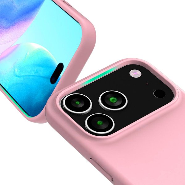 iPhone 17 Pro Max Cover Silikone MagSafe Lyserød
