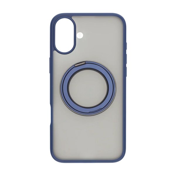 iPhone 16 Plus Cover Roterbart Stativ Blå