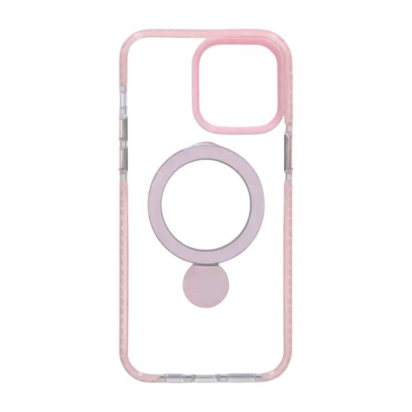 iPhone 14 Pro Max Cover Ring Stand MagSafe Lyserød