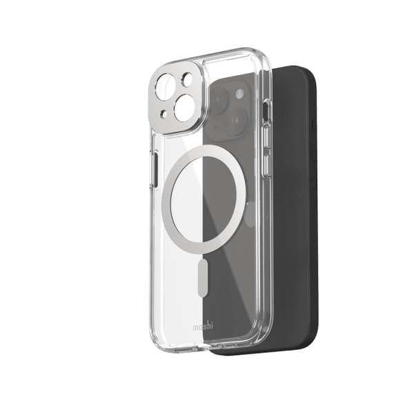 iPhone 15 Cover iGlaze MagSafe Luna Silver