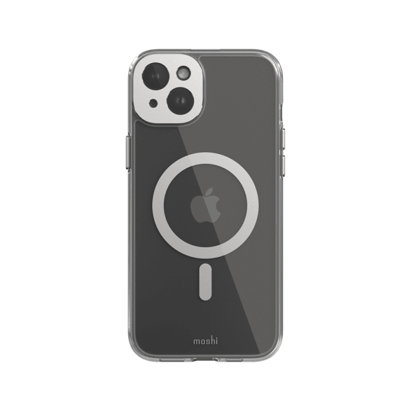 iPhone 15 Plus Cover iGlaze MagSafe Luna Silver