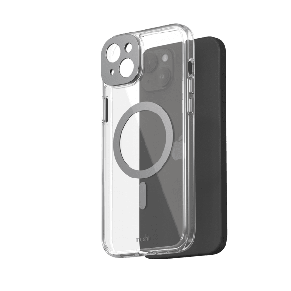 iPhone 15 Plus Cover iGlaze MagSafe Meteorite Gray