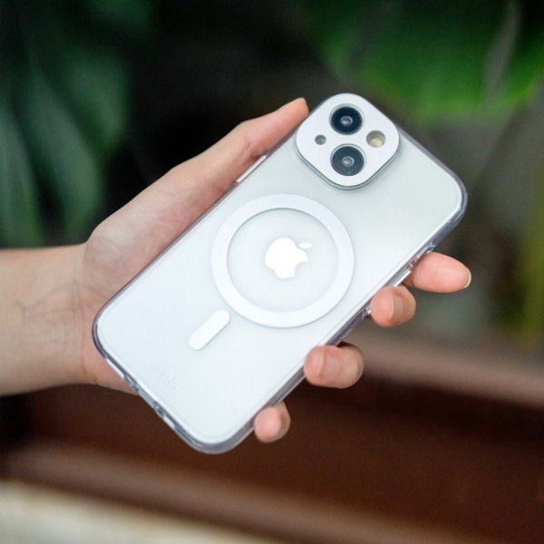 iPhone 15 Plus Cover iGlaze MagSafe Meteorite Gray